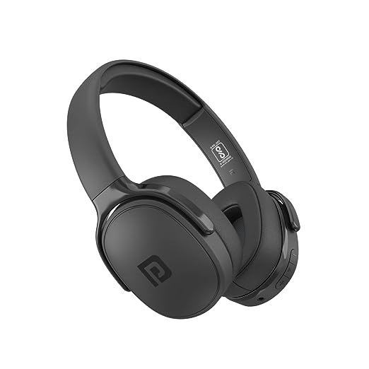Portronics Muffs A Bluetooth 5.0 Wireless Headphone Over The Ear Headset with Handsfree Calling, Comfortable Design, 3.5mm Aux-in, Long Playtime, Powerful Bass(Black) Portronics Muffs A Bluetooth 5.0 Wireless Headphone Over The Ear Headset with Handsfree Calling, Comfortable Design, 3.5mm Aux-in, Long Playtime, Powerful Bass(Black)